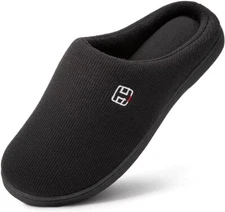 HomeIdeas Men's Coral Fleece Lining with High Density Memory Foam Class SZ 7/8