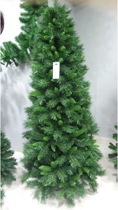 Albero Di Natale Slim 210 Cm.Albero Di Natale 210 Cm Pino Verde A Base Slim 95 Cm In Pvc Molto Folto 893 Rami Ebay