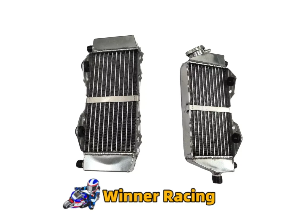 Radiador de aluminio para Kawasaki KX125 / KX250 1999-2004 ambos lados Foto 3 de 4