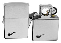 Zippo Pipe Lighter 200pl Brushed Chrome Windproof Pipe Theme on sale Zippo Pipe Lighter 200pl Brushed Chrome Windproof Pipe Theme on sale