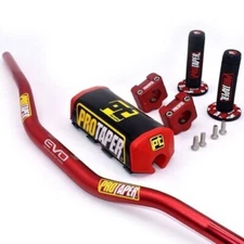 NEW ProTaper Handlebars Dirt Bike Fat Bars 1 1/8''  Pad Grips Motorcycle Handle