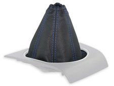 SCHALTMANSCHETTE FÜR FORD MONDEO MK3 2001-2003 SCHALTSACK LEDER NAHT DUNKELBLAU