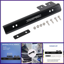 Black Front Bumper License Plate Mount Bracket Relocator Holder Bar