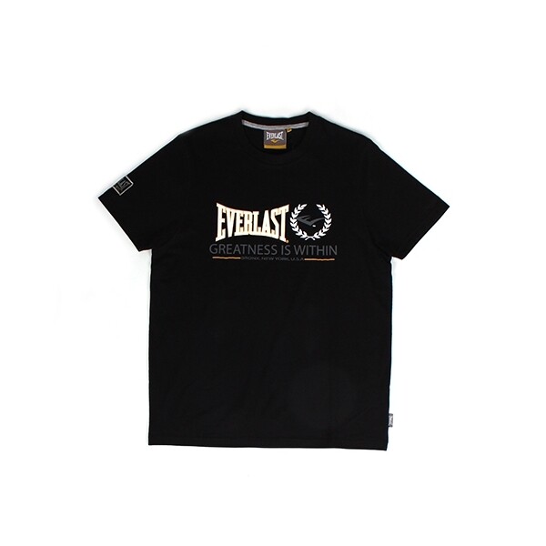 Футболка Everlast T - Greatness - это черная мужская рубашка из хлопка для фитнеса 3690₽