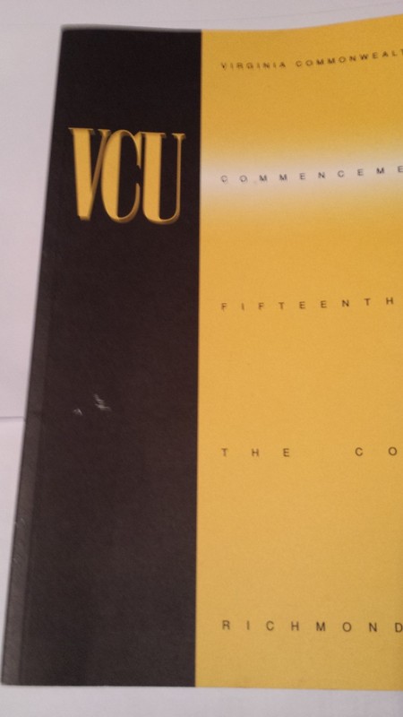 1999 Virginia  Commonwealth University Commencement Book