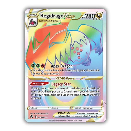 Regidrago Vstar Pokemon tcg Silver Tempest Rainbow Secret Rare | eBay Regidrago Vstar Pokemon tcg Silver Tempest Rainbow Secret Rare | eBay