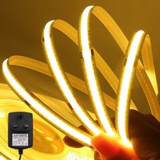 1m-5m COB LED Strip Light Self Adhesive Tape Kitchen Living Room DIY Lighting