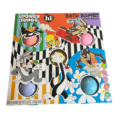 Hi Peach Layne X Looney Tunes 5-Piece Bath Bomb Set New
