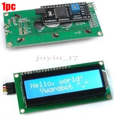 Blue Lcd Module 1602 16X2 Character Display IIC/I2C/TWI/SP I Serial Interface ml