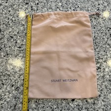 Stuart Weitzman Pink Drawstring Dust Bag Pouch Storage Travel Shoe Handbag