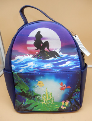 NWT Loungefly Disney LITTLE MERMAID silhouette Mini Backpack NEW NWT Hot Topic