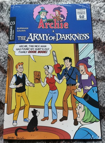 ARCHIE X THE ARMY OF DARKNESS # 3 NM 2026 BILL GALVIN VARIANT ! EVIL DEAD !