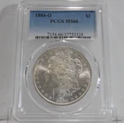 WOW!  1884-O  Morgan Silver Dollar, PCGS MS-66!