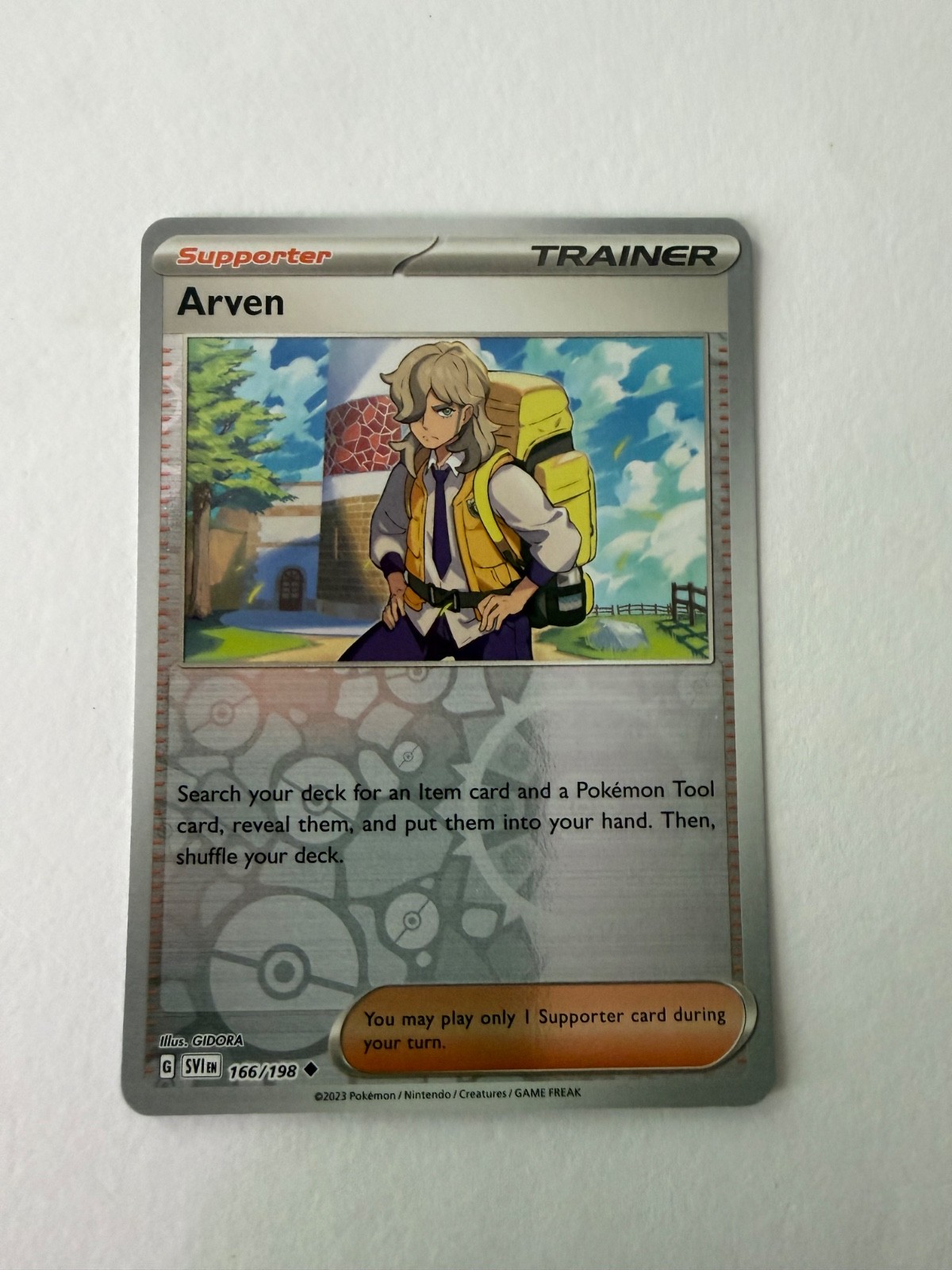 Pokemon - Arven - Reverse Holo - 166/198 - NM
