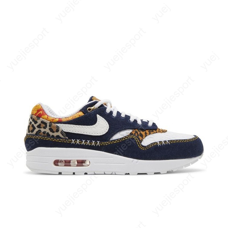 Nike Air Max 1 Premium Denim Leopard FJ4452-432 | eBay
