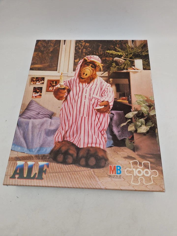 ⚡Alf Schlafanzug 100 Teile MB Puzzle 1988 80er Vintage Vollständig selten ⚡ - Bild 2 von 4