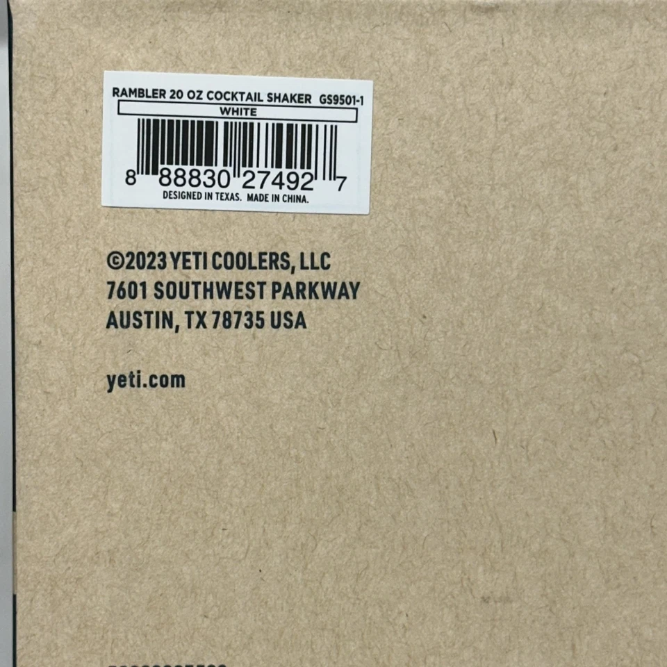 Yeti 20oz Cocktail Shaker WHITE - Image 2 of 3