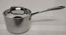 Members Mark Full Clad Sauce Pan 1.5 qt Pot Stainless Steel with Lid 6”