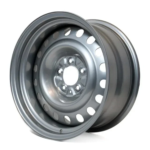 14x7 Satin Black Early Holden Steel Wheel
