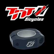 TNT Bicycles Double-Bolt BMX Seat Post Clamp - 31.8mm & 28.6mm Black