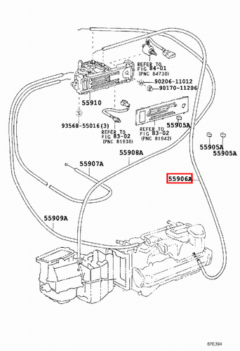 Genuine Toyota LandCruiser VDJ76 HZJ79 HZJ78 Heater Direction Control Cable - Picture 7 of 9