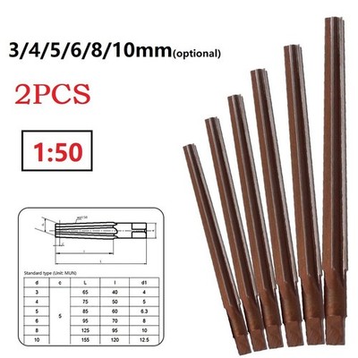 2-teiliges Set 150 konischer Grad Kegelstift Handreibahle legierter Stahl f??r C