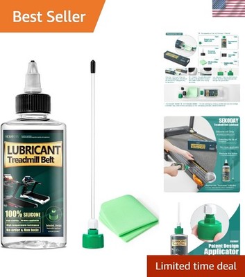 Treadmill Silicone Lubricant - 4.2 Ounce High Temp Resistant with Applicator