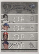 2005 Hall of Fame Silver 4/15 Al Kaline Carl Yastrzemski Lou Brock HOF 0o4t