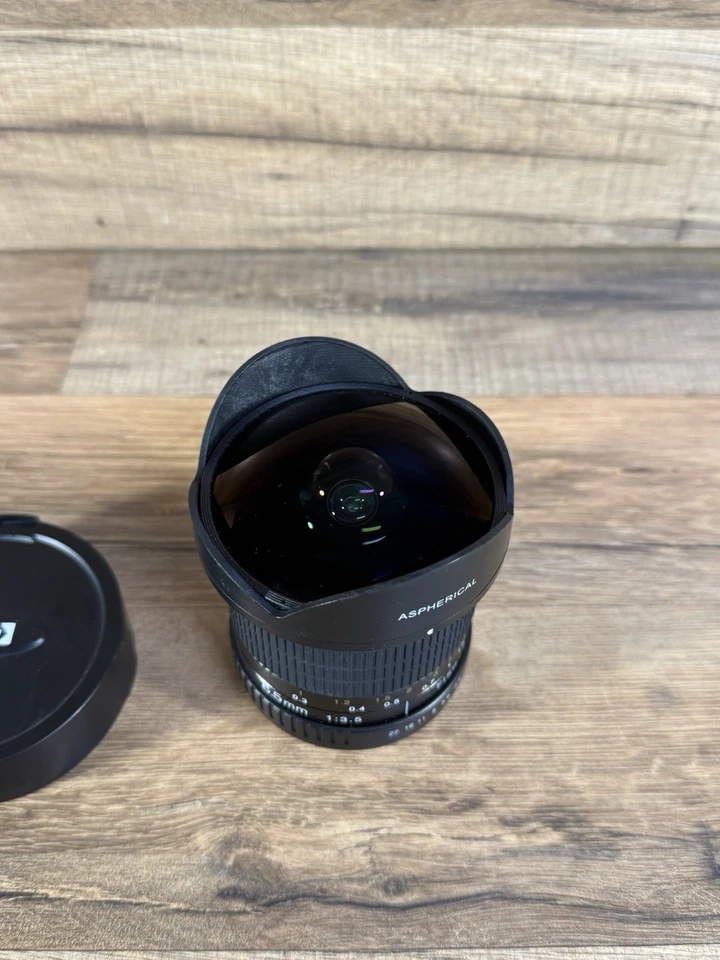 USED Opteka Fisheye CS 6.5mm F/3.5 UltraWide Angle Aspherical Lens For Canon EOS - Image 2 of 4