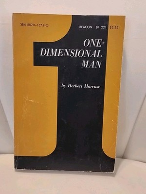 One Dimensional Man By Herbert Marcuse 1st edition Beacon Paperback 1970