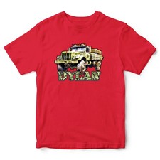 Personalised Army Truck Boys T Shirt shirt Gifting Boy Military Lorry Tee Bir...