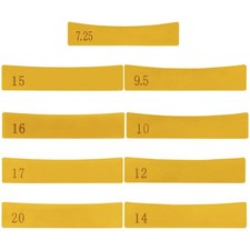 9Pcs Brass Radian Fret Inserts Guitar Fretboard Press Caul Inserts Luthier Tool