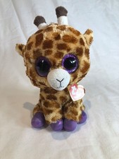 Ty Beanie Boo Safari The Giraffe 9” glitter Eye With Tags MWMT