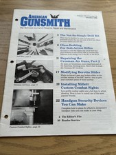 AMERICAN GUNSMITH OCTOBER 1992, GLASS BEDDING FOR BOLT ACTION RIFLES