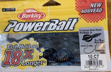 Berkley PowerBait PBBPB3-BBL Pit Boss Jr Black Blue 1ea 10ct -BRAND NEW-SHIP24HR