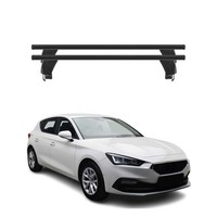 Menabo DachträGer GrundtäGer FüR Seat Leon 2020-2026 50Kg Alu Schwarz 2 Tlg