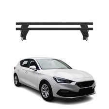 Menabo Dachträger Grundtäger für Seat Leon 2020-2026 50kg Alu Schwarz 2 tlg