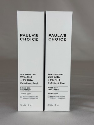 2-PACK PAULA'S CHOICE Skin Perfecting 25% AHA + 2% BHA Exfoliant Peel 1 fl oz
