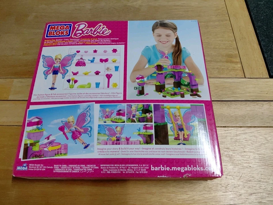 Mega Bloks Barbie Fairy Treehouse Nuevo Sellado 80258 239 Piezas Nuevo Sellado Foto 2 de 4