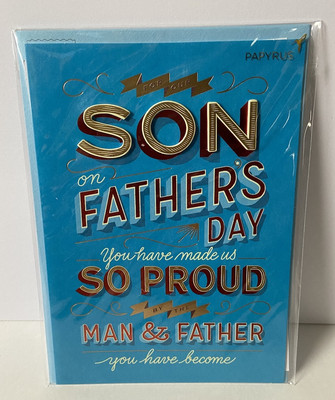Papyrus Father s Day Card | For Son | So Proud