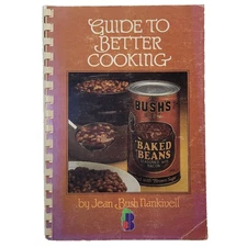 Bush's Beaked Beans Cookbook Jean Bush Nankivell w/ Personalized Letter Spiral