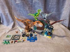 LEGO Jurassic World Dinosaur / Parts Lot T Rex Atrociraptor Blue Raptor Mini Fig