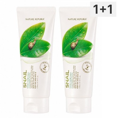 Nature Republic Fresh Herb Snail Cleansing Foam 170ml 2pcs Korea Cosmetics