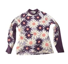 Lands  End Girls Long Sleeve Swim Top Bathing Suit Separate Rash Guard - Size L