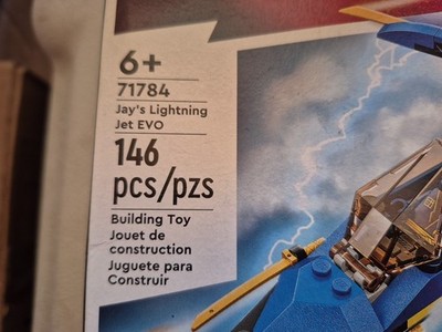 LEGO NINJAGO Jay Lightning Jet EVO Toy Plane Set (71784) | eBay
