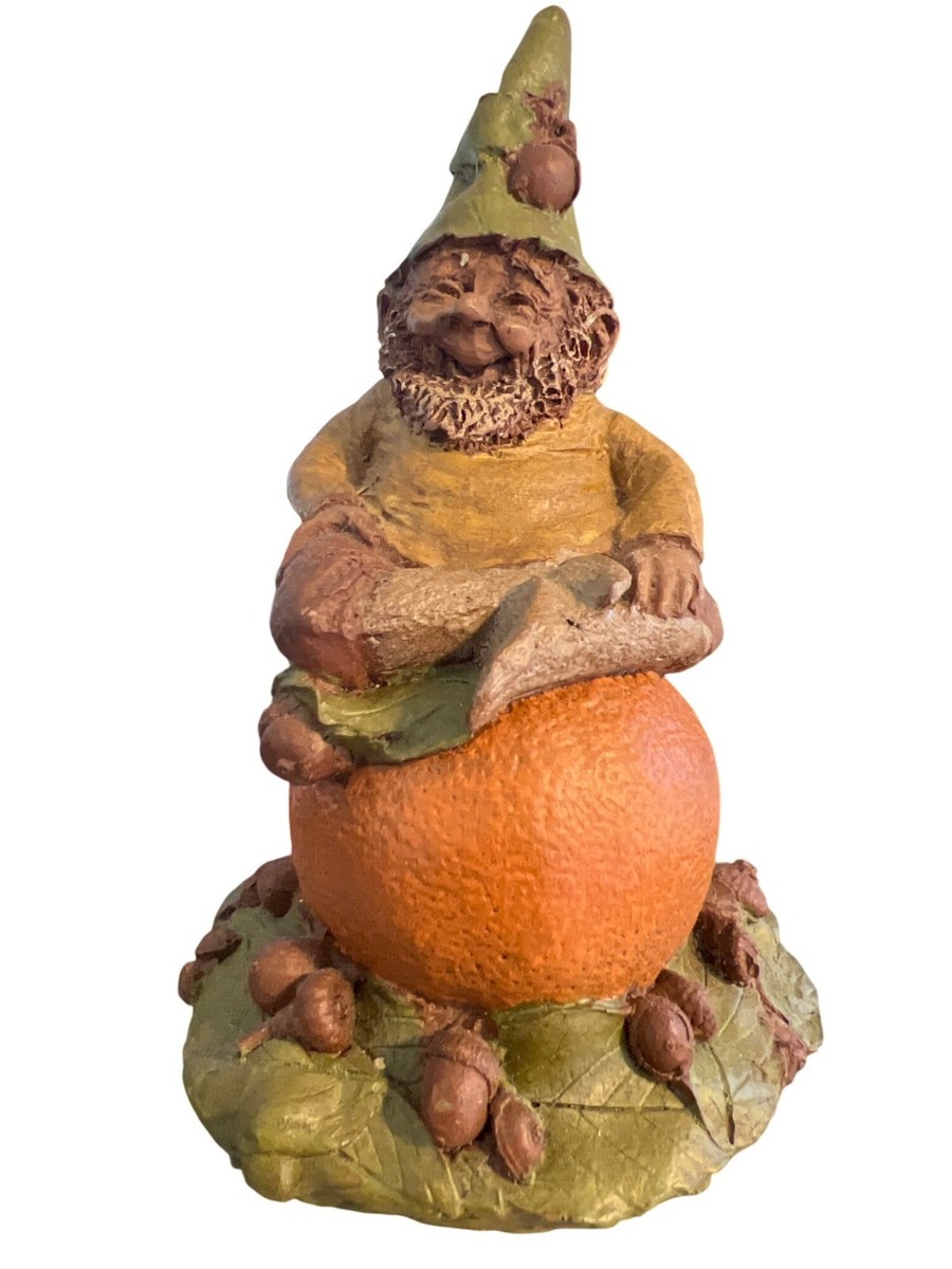 Vintage Tom Clark OJ Gnome Figurine Orange 1983 Numbered 52 Estate