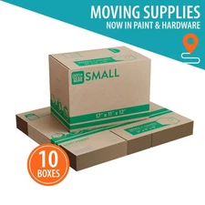 (10 pack) Pen+Gear Small Moving Boxes, 17 in. L x 11 in. W x 12 in. H, Kraft