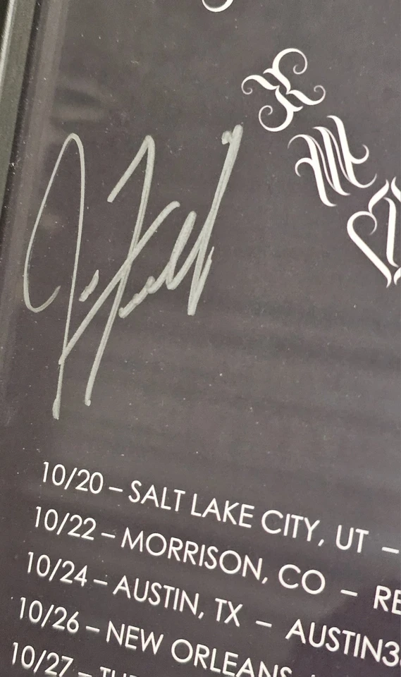 A Perfect Circle' Full Band Signature Eat The Elephant Poster 2018 Tour! - Image 4 of 4