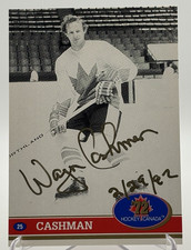 Wayne Cashman Autograph 1972 Summit Series On Card Auto Bruins