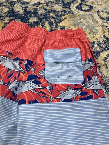 Vineyard Vines Boys Swim Trunks Large Multi Stripe - Picture 4 of 8